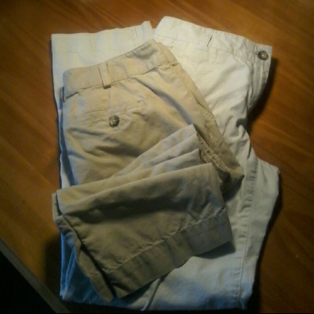 TALBOTS Petite Boyfriend Kakhis